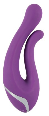 Фиолетовый перезаряжаемый вибратор Javida Double Vibe