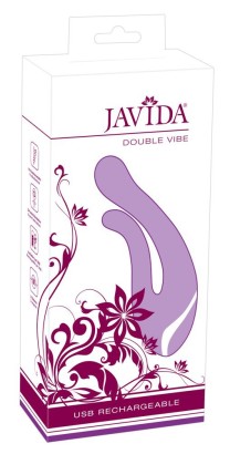 Фиолетовый перезаряжаемый вибратор Javida Double Vibe