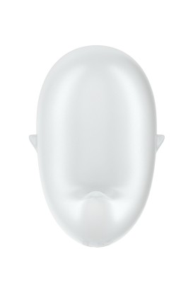 Белый вакуум-волновой стимулятор клитора с вибрацией Cutie Ghost