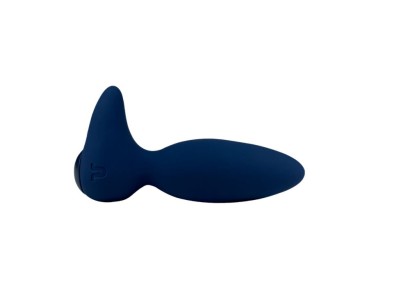 Синий анальный вибратор Little Rocket II + APP