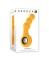 Желтая анальная вибропробка Bumble - 14,9 см.