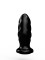 Чёрный спиралевидный анальный плаг - 12,9 см.