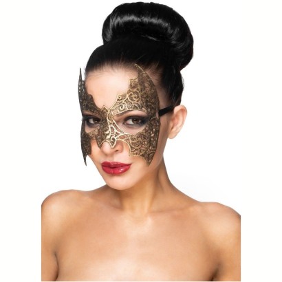 Золотистая карнавальная маска  Алиот 