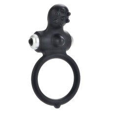 Черное виброкольцо Body & Soul Inspiration