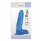 Синий фаллоимитатор JELLY DILDO REAL RAPTURE BLUE 7.5 - 19 см.