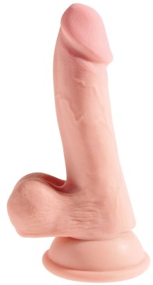 Телесный фаллоимитатор на присоске 6,5  Triple Density Cock - 20,3 см.