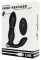 Черный L-образный вибромассажер простаты с пультом ДУ