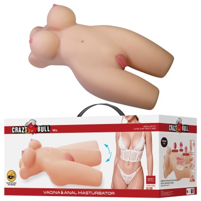 Телесный мастурбатор-торс Mia