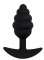 Черная анальная пробка Sphere S - 7,5 см.