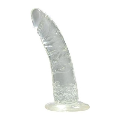 Прозрачный фаллоимитатор без мошонки JELLY DILDO REAL RAPTURE CLEAR - 18 см.
