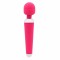 Розовый жезловый вибратор - 19,5 см.
