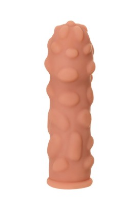 Телесная насадка на фаллос с крупными бугорками Extreme Sleeve 011 S-size - 12,7 см.