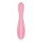 Розовый вибромассажер G-Force - 19 см.