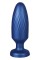 Синяя анальная пробка 4 Inch Silicone Anal Plug - 12 см.