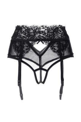 Эротические кружевные трусики-пояс c высокой посадкой Iveta