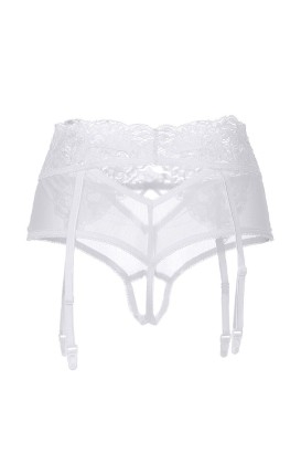 Эротические кружевные трусики-пояс c высокой посадкой Iveta