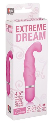 Розовый вибратор для G-массажа NEON EXTREME DREAM PINK - 11,4 см.