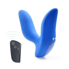 Синий вибромассажер простаты 3,5’’ Remote Control Curve P-spot Massager - 12 см. Синий вибромассажер простаты 3,5’’ Remote Control Curve P-spot Massager - 12 см.