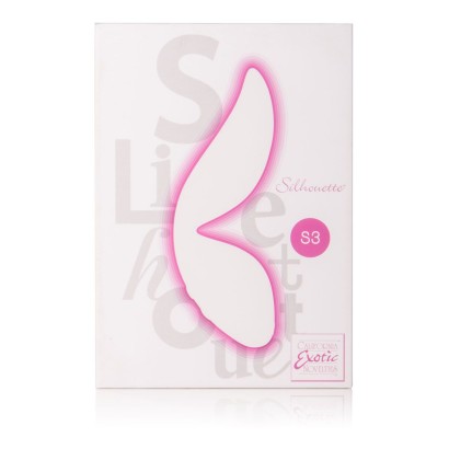 Розовый вибромассажер Silhouette S3 - 12,75 см.