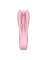 Розовый вибратор Threesome 1 с  пальчиками 