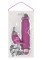 Лиловый вибратор FUNKY BUNNY со стимулятором клитора - 18,5 см.