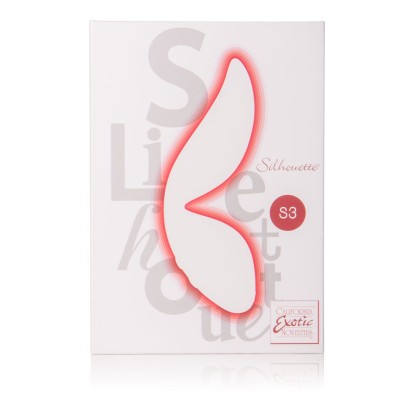 Красный вибромассажер Silhouette S3 - 12,75 см.