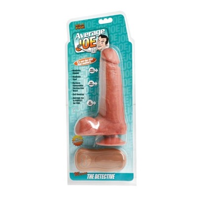 Реалистичный вибромассажёр Average Joe The Detective - 19 см.