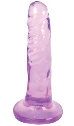 Фиолетовый фаллоимитатор Slim Stick Dildo - 15,2 см.