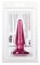 Розовая конусообразная анальная втулка BUTT PLUG - 9,5 см.