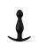 Черная силиконовая анальная втулка - 11,5 см.