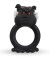 Чёрное виброкольцо на пенис Barbaric Bulldog