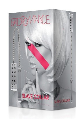 Прозрачный ошейник с заклепками