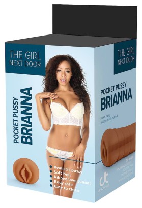 Коричневый мастурбатор-вагина Brianna