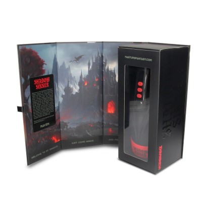 Интерактивный мастурбатор Raven с вакуумом, вибрацией и подсветкой