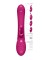 Розовый вибромассажер Etsu со сменными клиторальными насадками - 22,3 см.
