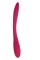 Бордовый многофункциональный вибратор Caberna