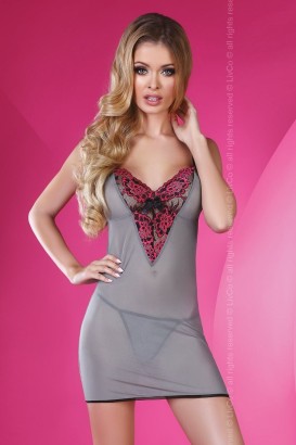 Серая облегающая сорочка Sunshine