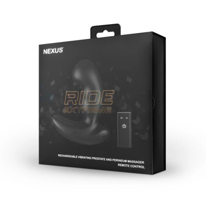 Черный вибромассажер простаты Nexus Ride Extreme - 14,1 см.