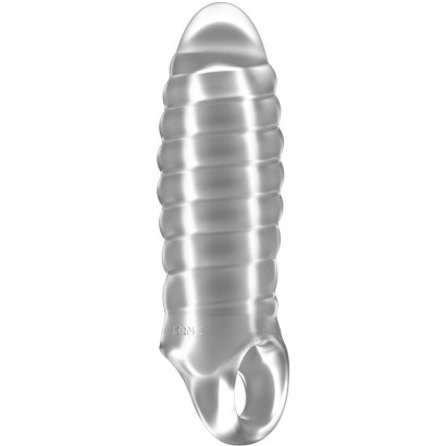 Прозрачная насадка на пенис закрытого типа N 36 Stretchy Thick Penis Extension - 15,2 см.
