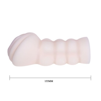 Рифленый мастурбатор-вагина из реалистичного материала