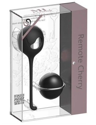 Черное виброяйцо с пультом управления Remote Cherry