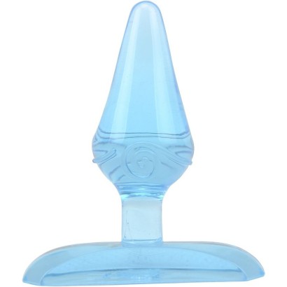 Голубая анальная пробка Gum Drops Plug - 6,6 см.