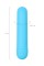 Голубая силиконовая перезаряжаемая вибропуля Murr - 10 см.