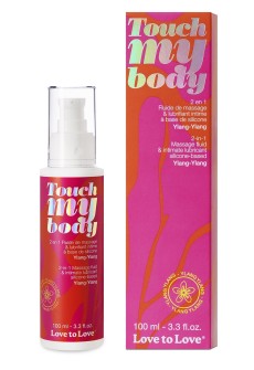 Силиконовый лубрикант 2-в-1 Touch My Body с ароматом иланг-иланга - 100 мл.