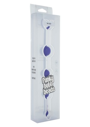 Тёмно-фиолетовая анальная цепочка FUNKY BUTT BEADS 