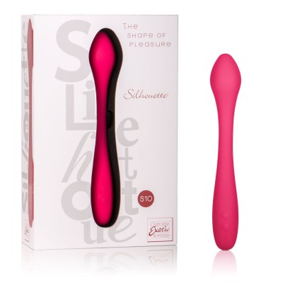 Красный перезаряжаемый вибратор Silhouette S10 - 16,5 см.