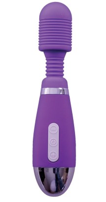 Фиолетовый вибратор O-Wand - 17,5 см.