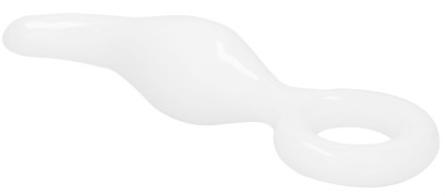 Белый анальный стимулятор Gripper - 17 см.