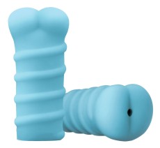 Голубой мастурбатор-анус из мягкого силикона Dat ASS