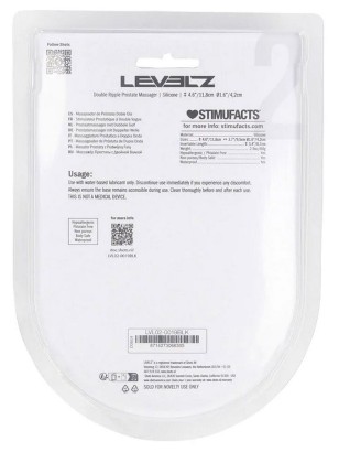 Черная анальная пробка для массажа простаты Double Ripple Silicone Prostate Massager